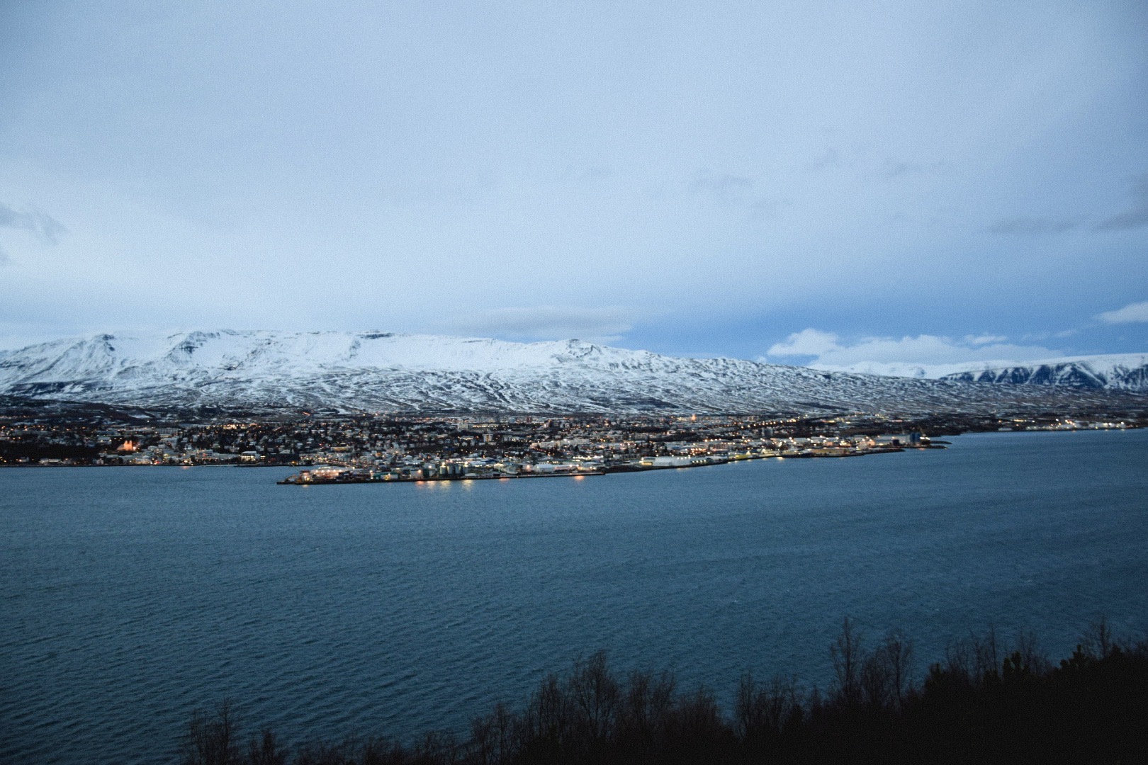 Trollaskagi vue sur Akureyri