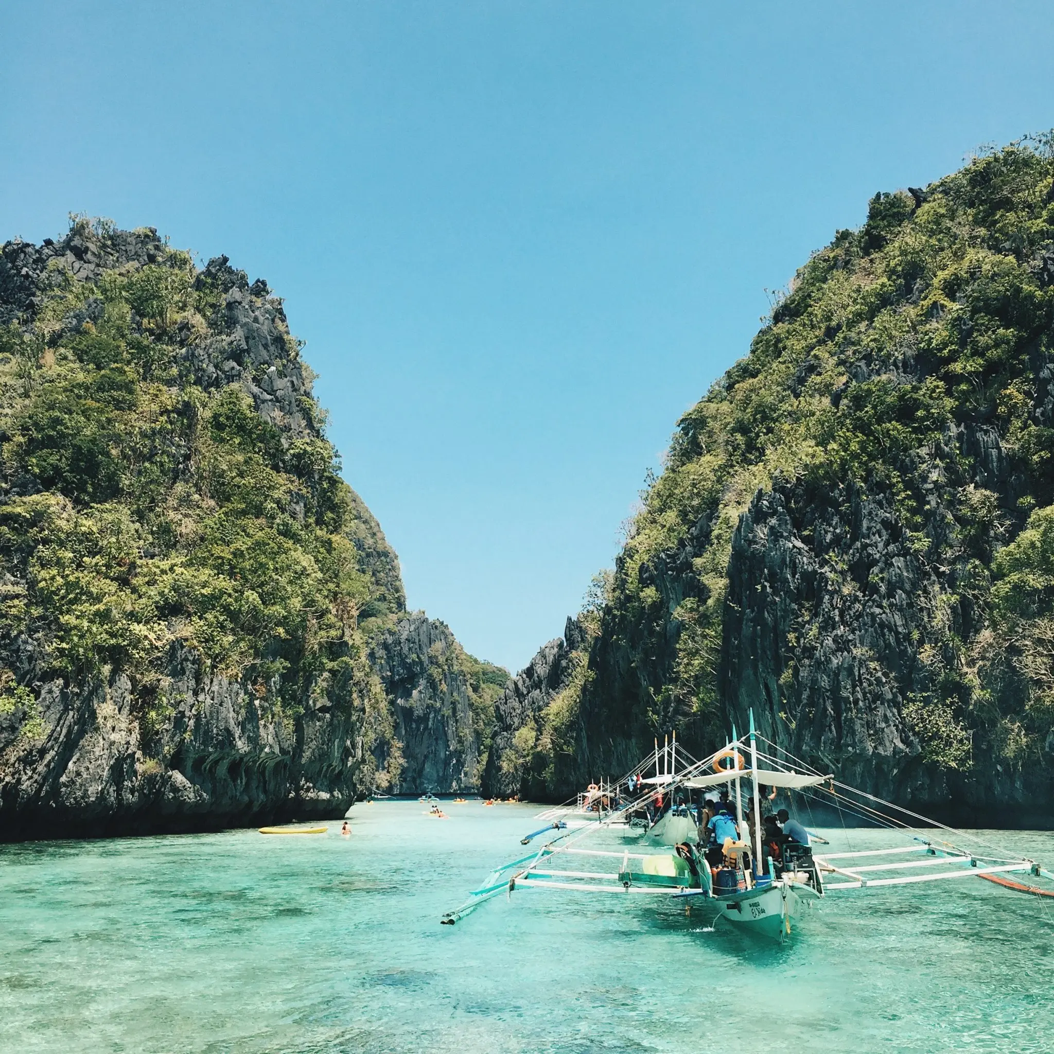 Bateau à Palawan aux Philippines