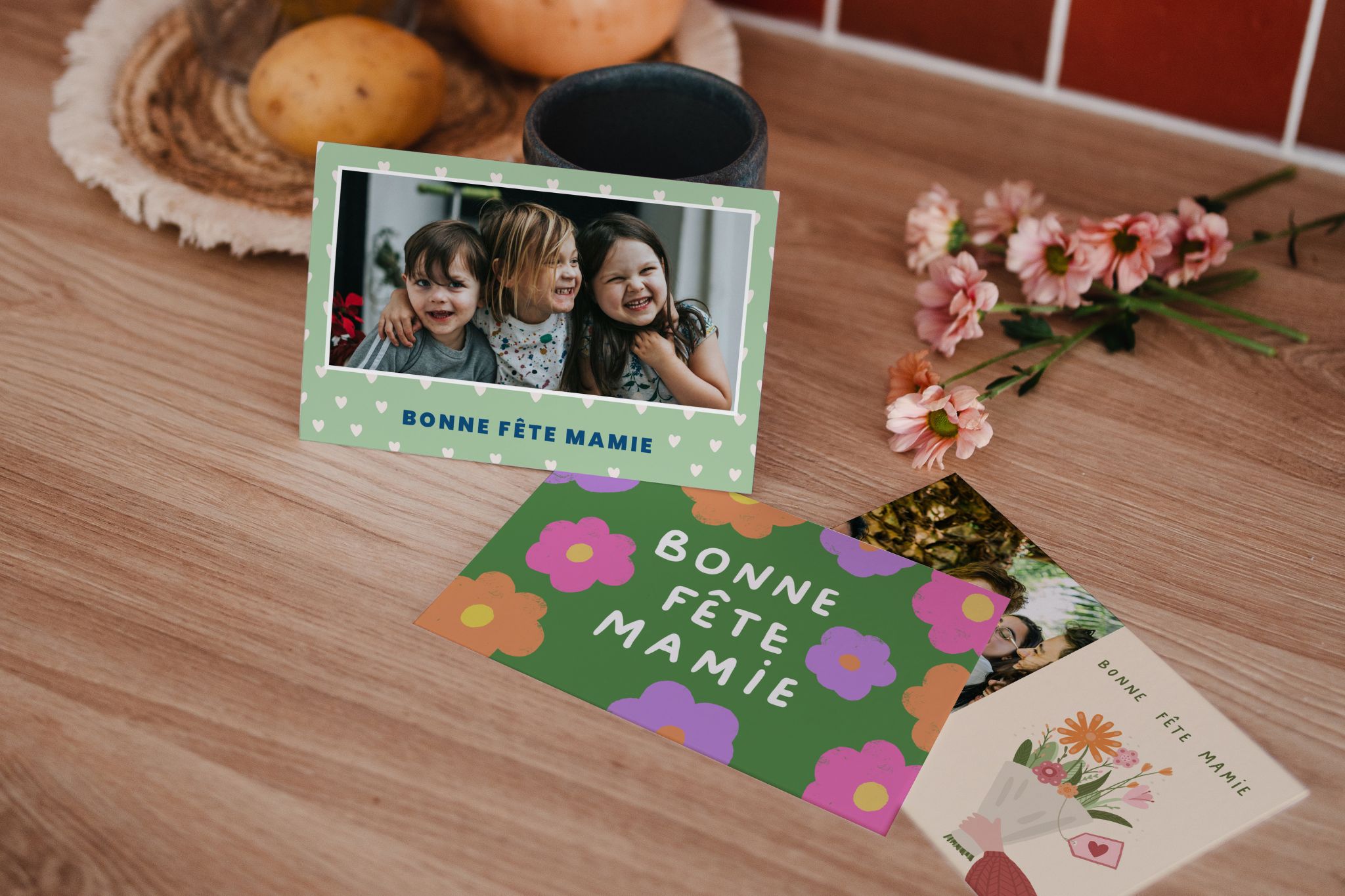 Les cartes postales pour la fete des grands meres