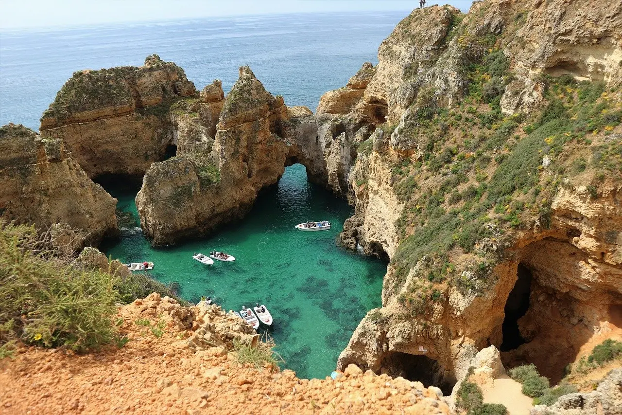 Falaises Ponta de Piedade Algarve Portugal