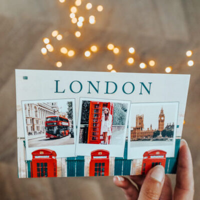 carte london devant une guirlande