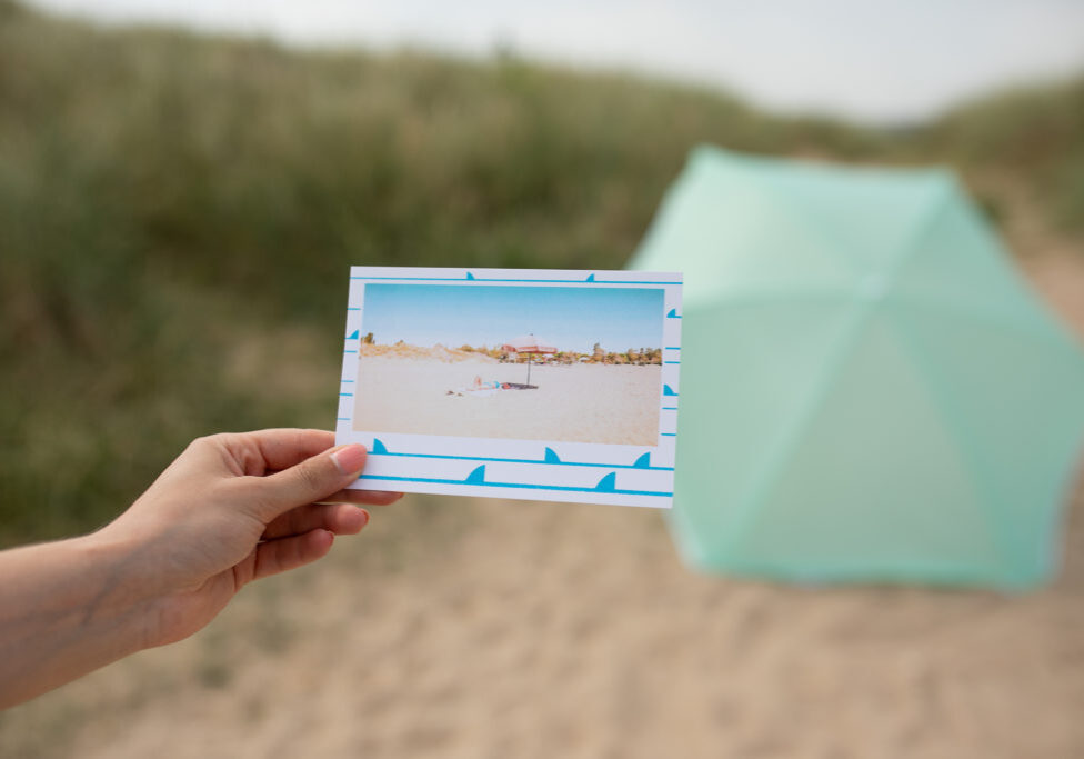 plage nouvelle aquitaine carte postale