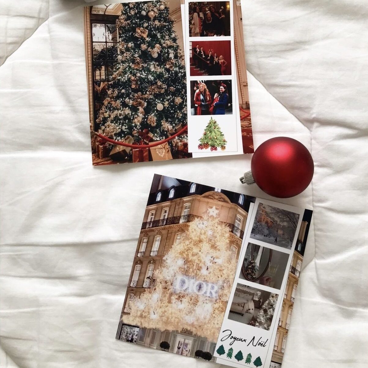 Des cartes de Noël personnalisées par @world_juliette