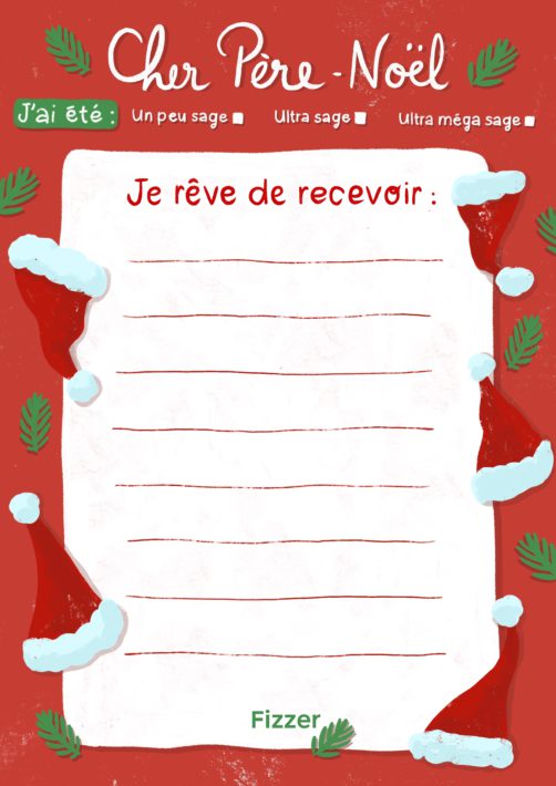 Comment écrire une jolie lettre au Père Noël ? Fizzer