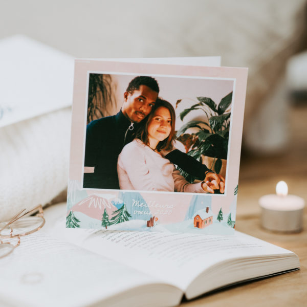 Personalized greeting card with photos