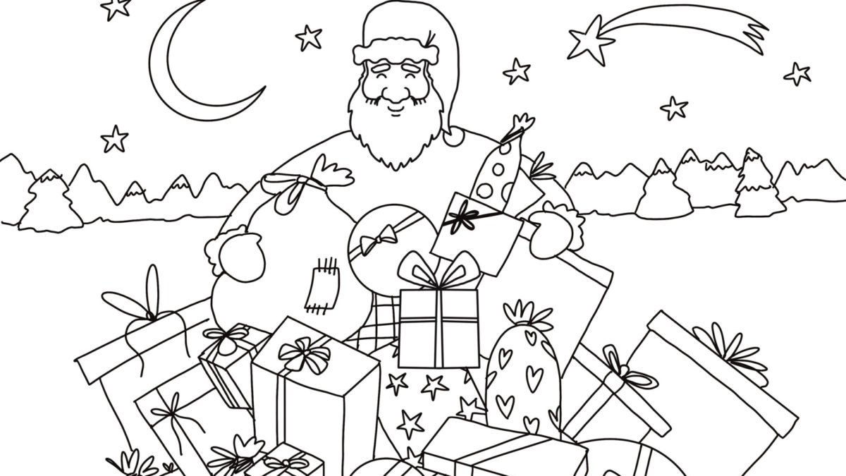 Coloriage De Noel Feerique A Imprimer Pour Enfants Fizzer