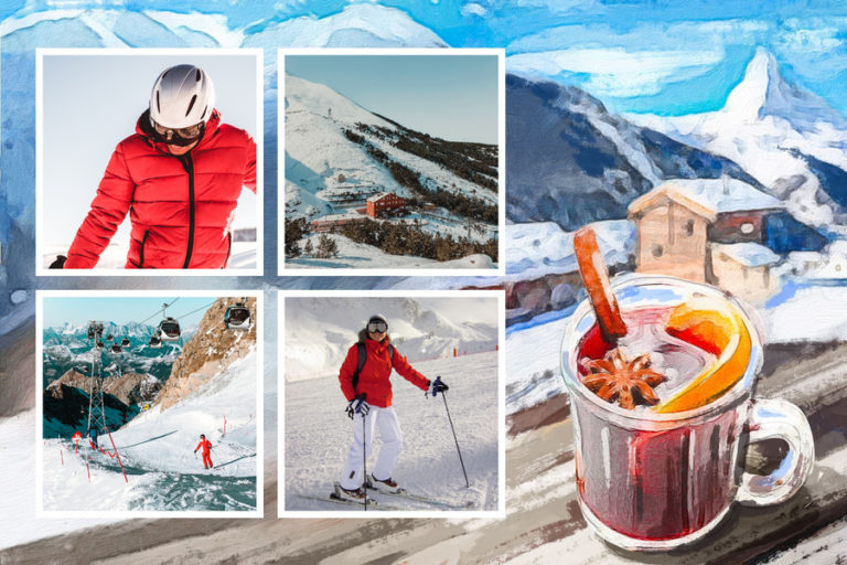 Carte Postale Ski Partagez Vos Vacances à La Montagne Fizzer